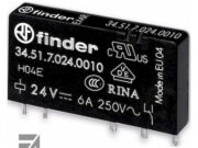 رله پی ال سی 24 ولت فیندر finder 345170240010