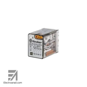 رله چهار کنتاکت 7 آمپر 14 پایه 24 ولت AC فیندر finder 55348024